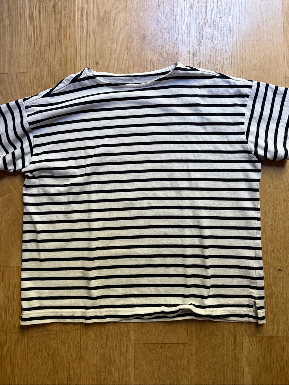 Muji cotton terry sailor tee